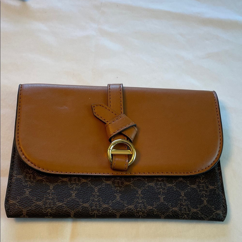 Brown and Black Women's Clutch